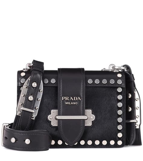 cahier leather shoulder bag replica|Replica Prada cahier leather shoulder bag 1BD095 black.